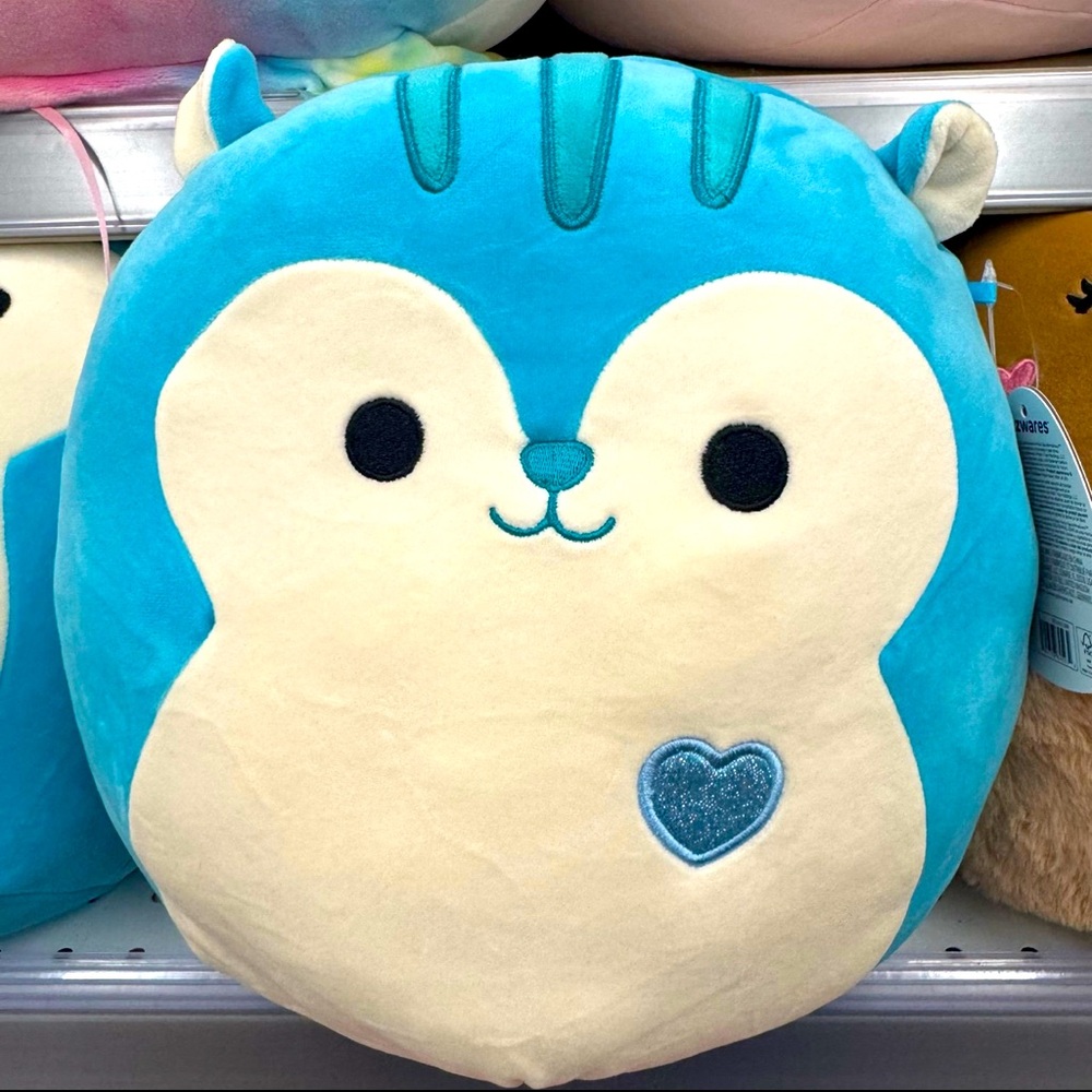 Squishmallow 11” Santiago the Squirrel Valentines Plush Toy